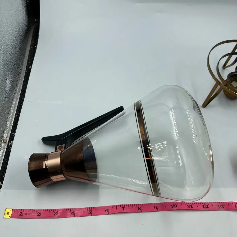 Vintage Inland Carafette Warmer Set Carafe & Warmer Copper 16oz MCM‎ MidCentury